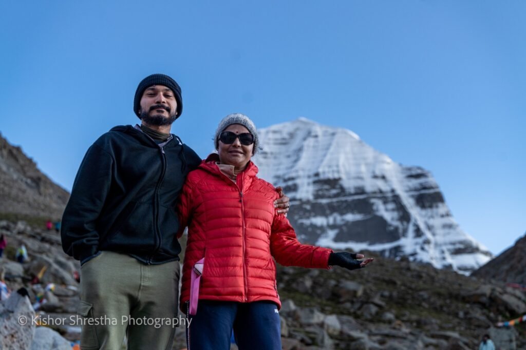 Devotees at Mount Kailash